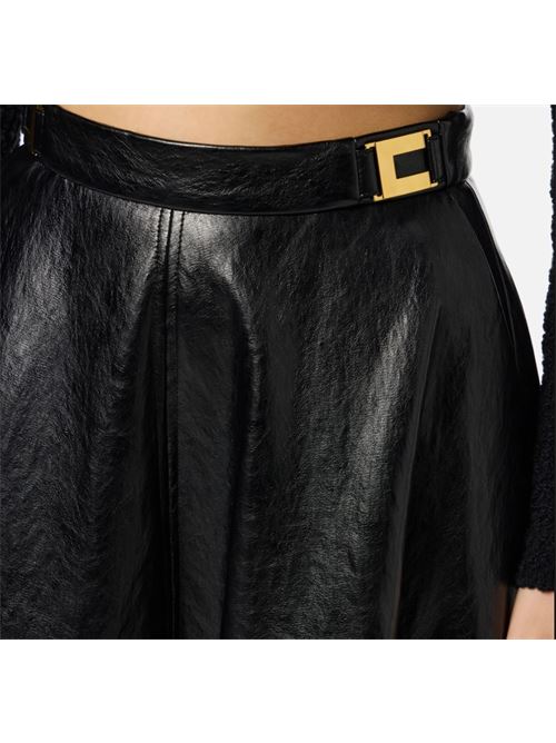 Crackle skirt with logo details ELISABETTA FRANCHI | GO13656E2.110